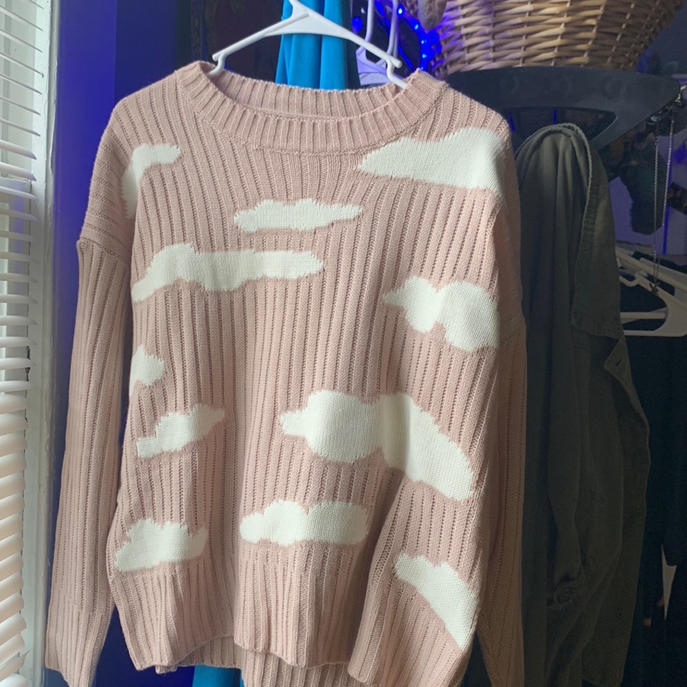 Baby Pink Cloud Sweater Size S